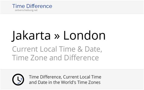 jakarta time difference uk